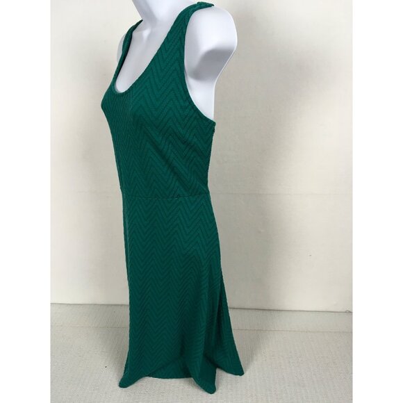 Mossimo Supply Co Teal Chevron Sleeveless Womens Dress XL Teal Chevron Sleeveles - Picture 4 of 13